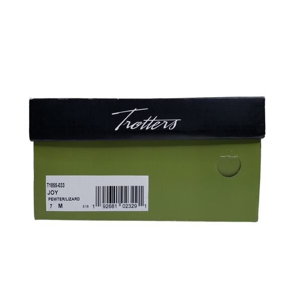 Trotters Womens 7 Joy Slip-On Sneaker in Pewter Gray Silver Leather NEW - Picture 11 of 11